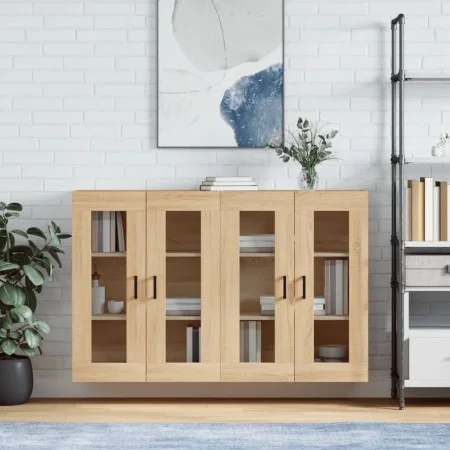 Armarios de pared 2 uds madera de ingeniería roble Sonoma by vidaXL, Sideboards - Ref: Foro24-3197940, Price: 166,17 €, Disco...