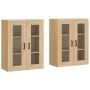Armarios de pared 2 uds madera de ingeniería roble Sonoma by vidaXL, Sideboards - Ref: Foro24-3197940, Price: 166,17 €, Disco...