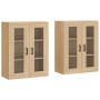 Armarios de pared 2 uds madera de ingeniería roble Sonoma by vidaXL, Sideboards - Ref: Foro24-3197940, Price: 168,52 €, Disco...