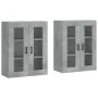 Wall cabinets 2 pcs concrete gray engineered wood by vidaXL, Sideboards - Ref: Foro24-3197941, Price: 168,99 €, Discount: %
