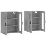 Wall cabinets 2 pcs concrete gray engineered wood by vidaXL, Sideboards - Ref: Foro24-3197941, Price: 168,99 €, Discount: %
