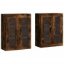 Armarios de pared 2 uds madera de ingeniería roble ahumado by vidaXL, Sideboards - Ref: Foro24-3197942, Price: 170,36 €, Disc...