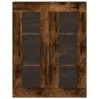 Armarios de pared 2 uds madera de ingeniería roble ahumado de vidaXL, Aparadores - Ref: Foro24-3197942, Precio: 167,79 €, Des...