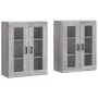Armarios de pared 2 uds madera de ingeniería gris Sonoma de vidaXL, Aparadores - Ref: Foro24-3197943, Precio: 153,10 €, Descu...