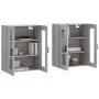 Armarios de pared 2 uds madera de ingeniería gris Sonoma de vidaXL, Aparadores - Ref: Foro24-3197943, Precio: 153,10 €, Descu...