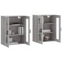 Wandschränke 2 Stk. Sonomagraues Holzwerkstoff von vidaXL, Sideboards - Ref: Foro24-3197943, Preis: 155,21 €, Rabatt: %