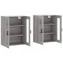 Armarios de pared 2 uds madera de ingeniería gris Sonoma de vidaXL, Aparadores - Ref: Foro24-3197943, Precio: 153,10 €, Descu...