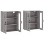Wandschränke 2 Stk. Sonomagraues Holzwerkstoff von vidaXL, Sideboards - Ref: Foro24-3197943, Preis: 155,21 €, Rabatt: %