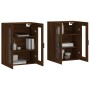Armarios de pared 2 uds madera de ingeniería marrón roble de vidaXL, Aparadores - Ref: Foro24-3197944, Precio: 171,20 €, Desc...