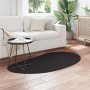 Alfombra Negro 80 x 150 cm Poliéster