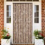 Cortina antimoscas chenilla beige y marrón claro 100x200 cm