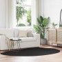 Alfombra HUARTE Negro 160 x 230 cm Poliéster