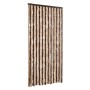 Cortina antimoscas chenilla beige y marrón claro 100x230 cm