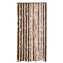 Cortina antimoscas chenilla beige y marrón claro 100x230 cm