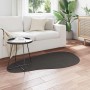 Alfombra HUARTE Antracita 80 x 150 cm Poliéster