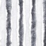 Cortina antimoscas chenilla gris y blanco 100x200 cm