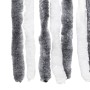 Cortina antimoscas chenilla gris y blanco 100x200 cm