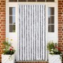 Cortina antimoscas chenilla gris y blanco 100x230 cm