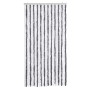 Cortina antimoscas chenilla gris y blanco 100x230 cm