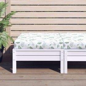 Cojín para palés tela Oxford estampado de hojas 60x60x8 cm von vidaXL, Kissen für Stühle und Sofas - Ref: Foro24-361807, Prei...