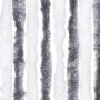 Cortina antimoscas chenilla gris y blanco 100x230 cm