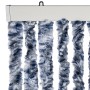 Cortina antimoscas chenilla azul y blanco 100x200 cm