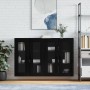 Wandschränke, 2 Stück, schwarzes Holzwerkstoff von vidaXL, Sideboards - Ref: Foro24-3197954, Preis: 198,74 €, Rabatt: %
