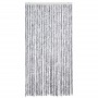 Cortina antimoscas chenilla blanco y gris 100x230 cm