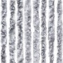 Cortina antimoscas chenilla blanco y gris 100x230 cm