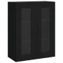 Wandschränke, 2 Stück, schwarzes Holzwerkstoff von vidaXL, Sideboards - Ref: Foro24-3197954, Preis: 195,52 €, Rabatt: %