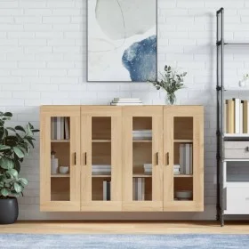 Armarios de pared 2 uds madera de ingeniería roble Sonoma von vidaXL, Sideboards - Ref: Foro24-3197956, Preis: 149,65 €, Raba...