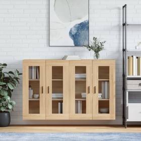 Armarios de pared 2 uds madera de ingeniería roble Sonoma von vidaXL, Sideboards - Ref: Foro24-3197956, Preis: 151,71 €, Raba...