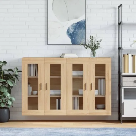 Armarios de pared 2 uds madera de ingeniería roble Sonoma by vidaXL, Sideboards - Ref: Foro24-3197956, Price: 149,65 €, Disco...