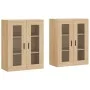 Armarios de pared 2 uds madera de ingeniería roble Sonoma by vidaXL, Sideboards - Ref: Foro24-3197956, Price: 149,65 €, Disco...