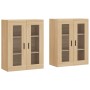 Armarios de pared 2 uds madera de ingeniería roble Sonoma by vidaXL, Sideboards - Ref: Foro24-3197956, Price: 151,71 €, Disco...