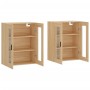 Armarios de pared 2 uds madera de ingeniería roble Sonoma by vidaXL, Sideboards - Ref: Foro24-3197956, Price: 151,71 €, Disco...