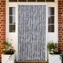 Cortina antimoscas chenilla plateado 100x230 cm