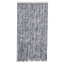 Cortina antimoscas chenilla plateado 100x230 cm