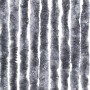 Cortina antimoscas chenilla plateado 100x230 cm