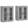Wall cabinets 2 pcs concrete gray engineered wood by vidaXL, Sideboards - Ref: Foro24-3197957, Price: 130,49 €, Discount: %