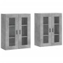 Wandschränke 2 Stück betongraues Holzwerkstoff von vidaXL, Sideboards - Ref: Foro24-3197957, Preis: 131,68 €, Rabatt: %