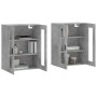Wandschränke 2 Stück betongraues Holzwerkstoff von vidaXL, Sideboards - Ref: Foro24-3197957, Preis: 131,68 €, Rabatt: %