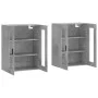 Wall cabinets 2 pcs concrete gray engineered wood by vidaXL, Sideboards - Ref: Foro24-3197957, Price: 130,49 €, Discount: %
