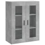 Wall cabinets 2 pcs concrete gray engineered wood by vidaXL, Sideboards - Ref: Foro24-3197957, Price: 130,49 €, Discount: %