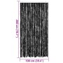 Cortina antimoscas chenilla gris antracita 100x200 cm