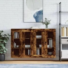Wandschränke 2 Stk. Holzwerkstoff Eiche geräuchert von vidaXL, Sideboards - Ref: Foro24-3197958, Preis: 155,70 €, Rabatt: %