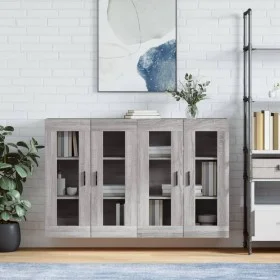 Wall cabinets 2 pcs Sonoma gray engineered wood by vidaXL, Sideboards - Ref: Foro24-3197959, Price: 133,85 €, Discount: %