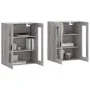 Wandschränke 2 Stk. Sonomagraues Holzwerkstoff von vidaXL, Sideboards - Ref: Foro24-3197959, Preis: 133,85 €, Rabatt: %