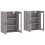 Wandschränke 2 Stk. Sonomagraues Holzwerkstoff von vidaXL, Sideboards - Ref: Foro24-3197959, Preis: 136,19 €, Rabatt: %