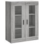 Wandschränke 2 Stk. Sonomagraues Holzwerkstoff von vidaXL, Sideboards - Ref: Foro24-3197959, Preis: 136,19 €, Rabatt: %